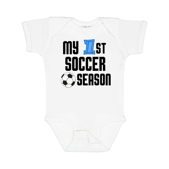 Inktastic My 1st Soccer Season Boys Baby Bodysuit