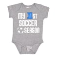 thumbnail image 1 of Inktastic My 1st Soccer Season Boys Baby Bodysuit, 1 of 5