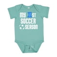 thumbnail image 1 of Inktastic My 1st Soccer Season Boys Baby Bodysuit, 1 of 5