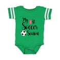 thumbnail image 1 of Inktastic My 1st Soccer Season Girls Baby Bodysuit, 1 of 5