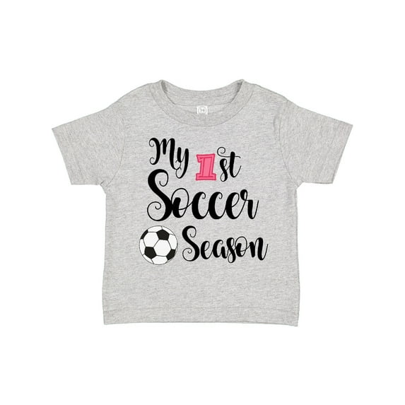 Inktastic My 1st Soccer Season Girls Toddler T-Shirt