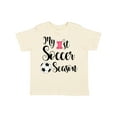 thumbnail image 1 of Inktastic My 1st Soccer Season Girls Toddler T-Shirt, 1 of 5