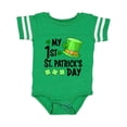 thumbnail image 1 of Inktastic My 1st St. Patrick's Day Green Top Hat and Clovers Boys or Girls Baby Bodysuit, 1 of 5
