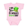 thumbnail image 1 of Inktastic My 1st St. Patrick's Day Green Top Hat and Clovers Boys or Girls Baby Bodysuit, 1 of 5