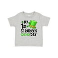 thumbnail image 1 of Inktastic My 1st St. Patrick's Day Green Top Hat and Clovers Boys or Girls Baby T-Shirt, 1 of 5