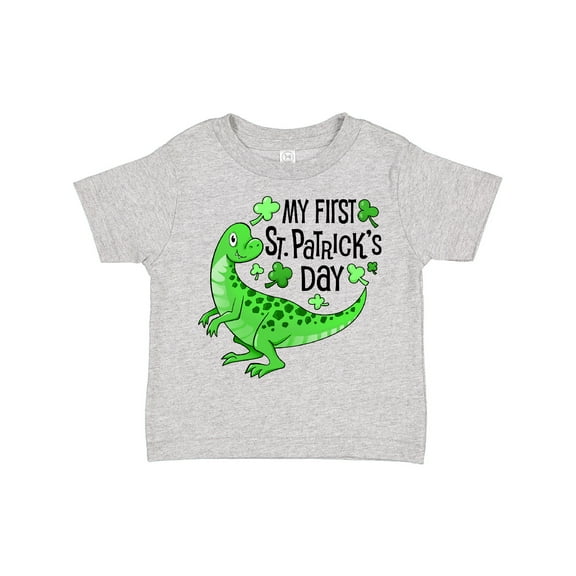 Inktastic My 1st St. Patrick's Day- green dinosaur Boys or Girls Toddler T-Shirt