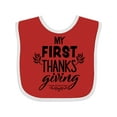thumbnail image 1 of Inktastic My 1st Thanksgiving Boys or Girls Baby Bib, 1 of 4