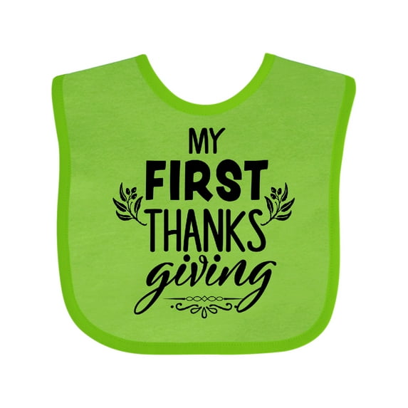 Inktastic My 1st Thanksgiving Boys or Girls Baby Bib
