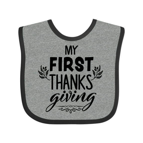 Inktastic My 1st Thanksgiving Boys or Girls Baby Bib
