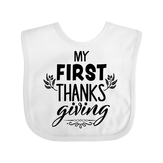 Inktastic My 1st Thanksgiving Boys or Girls Baby Bib