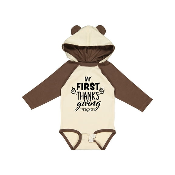 Inktastic My 1st Thanksgiving Boys or Girls Long Sleeve Baby Bodysuit