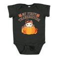 thumbnail image 1 of Inktastic My 1st Thanksgiving Cute Owl in Pumpkin Boys or Girls Baby Bodysuit, 1 of 5