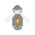thumbnail image 1 of Inktastic My 1st Thanksgiving Cute Owl in Pumpkin Boys or Girls Long Sleeve Baby Bodysuit, 1 of 5