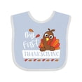 thumbnail image 1 of Inktastic My 1st Thanksgiving Cute Turkey Boys or Girls Baby Bib, 1 of 4