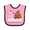 thumbnail image 1 of Inktastic My 1st Thanksgiving Cute Turkey Boys or Girls Baby Bib, 1 of 4