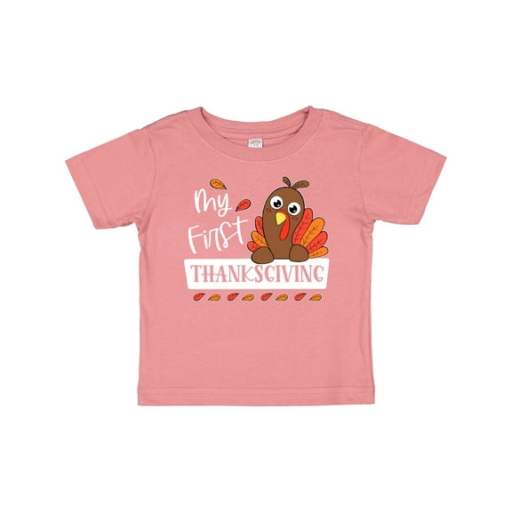 Inktastic My 1st Thanksgiving Cute Turkey Boys or Girls Baby T-Shirt