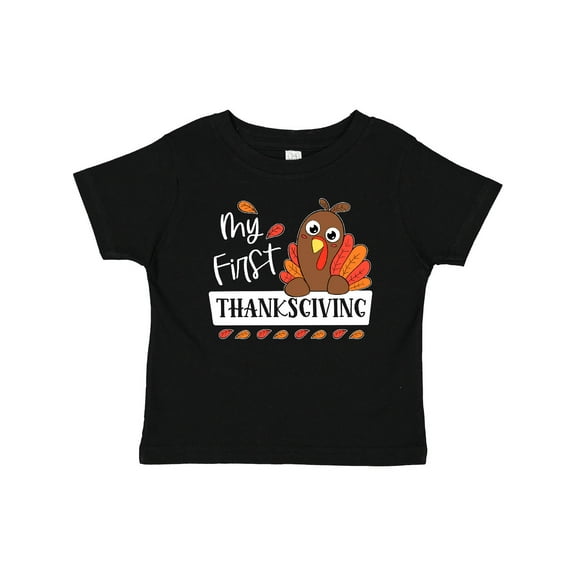 Inktastic My 1st Thanksgiving Cute Turkey Boys or Girls Baby T-Shirt