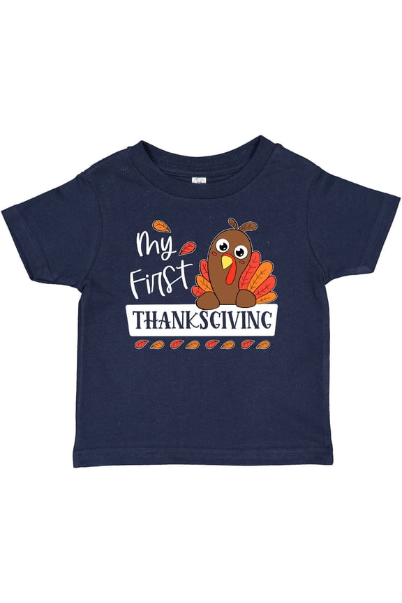 My 1st Thanksgiving Cute Turkey Boys or Girls Baby T-Shirt