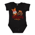 thumbnail image 1 of Inktastic My 1st Thanksgiving Cute Turkey with Feathers Boys or Girls Baby Bodysuit, 1 of 5