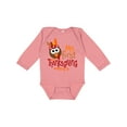 thumbnail image 1 of Inktastic My 1st Thanksgiving Cute Turkey with Feathers Boys or Girls Long Sleeve Baby Bodysuit, 1 of 5