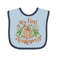 thumbnail image 1 of Inktastic My 1st Thanksgiving Pumpkin Vegetables in Orange and Green Boys or Girls Baby Bib, 1 of 4