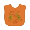 thumbnail image 1 of Inktastic My 1st Thanksgiving Pumpkin Vegetables in Orange and Green Boys or Girls Baby Bib, 1 of 4
