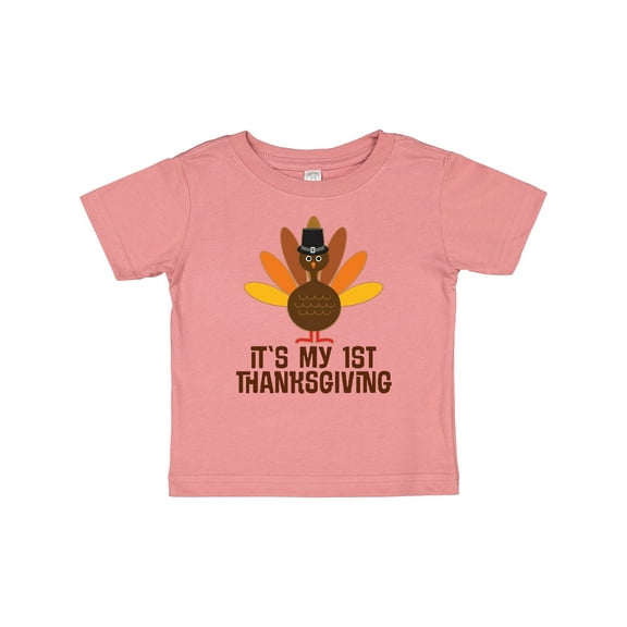 Inktastic My 1st Thanksgiving Turkey Boys or Girls Baby T-Shirt