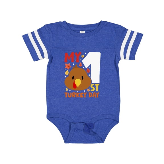 Inktastic My 1st Turkey Day Boys or Girls Baby Bodysuit