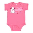 thumbnail image 1 of Inktastic My 1st Valentine's Day with Dog Girls Baby Bodysuit, 1 of 5