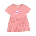 thumbnail image 1 of Inktastic My 1st Valentine's Day with Elephant Girls Baby Dress, 1 of 5