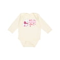 thumbnail image 1 of Inktastic My 1st Valentine's Day with Elephant Girls Long Sleeve Baby Bodysuit, 1 of 5