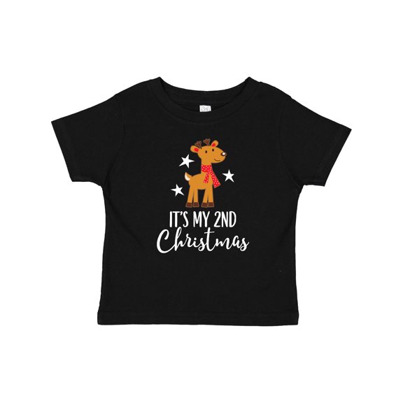 Inktastic My 2nd Christmas Reindeer Childs Boys or Girls Baby T-Shirt