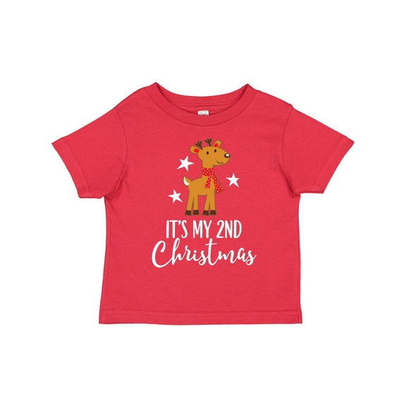 Inktastic My 2nd Christmas Reindeer Childs Boys or Girls Toddler T-Shirt