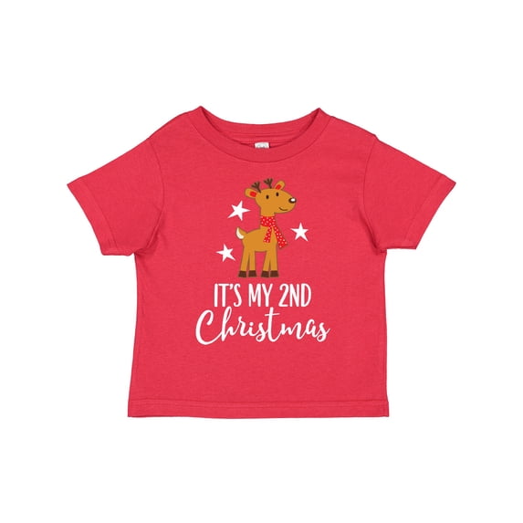 Inktastic My 2nd Christmas Reindeer Childs Boys or Girls Toddler T-Shirt