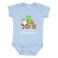 thumbnail image 1 of Inktastic My 2nd Christmas with Santa Reindeer and Tree Boys or Girls Baby Bodysuit, 1 of 5
