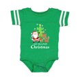 thumbnail image 1 of Inktastic My 2nd Christmas with Santa Reindeer and Tree Boys or Girls Baby Bodysuit, 1 of 5