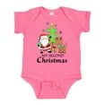 thumbnail image 1 of Inktastic My 2nd Christmas with Santa Reindeer and Tree Boys or Girls Baby Bodysuit, 1 of 5