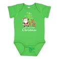thumbnail image 1 of Inktastic My 2nd Christmas with Santa Reindeer and Tree Boys or Girls Baby Bodysuit, 1 of 5