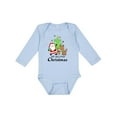 thumbnail image 1 of Inktastic My 2nd Christmas with Santa Reindeer and Tree Boys or Girls Long Sleeve Baby Bodysuit, 1 of 5