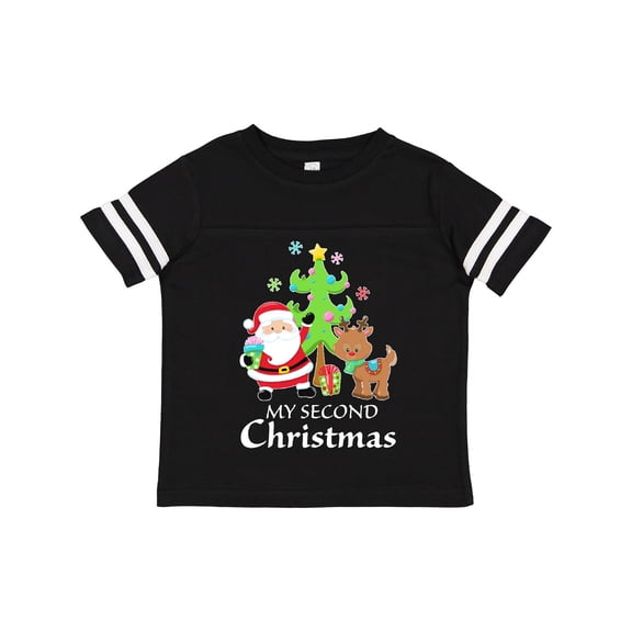 Inktastic My 2nd Christmas with Santa Reindeer and Tree Boys or Girls Toddler T-Shirt