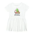 thumbnail image 1 of Inktastic My 2nd Christmas with Santa Reindeer and Tree Girls Baby Dress, 1 of 5