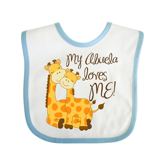 Inktastic My Abuela Loves Me Boys or Girls Baby Bib