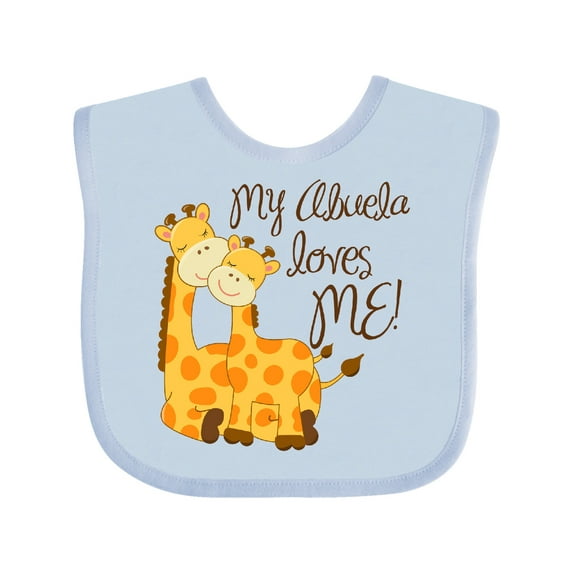 Inktastic My Abuela Loves Me Boys or Girls Baby Bib