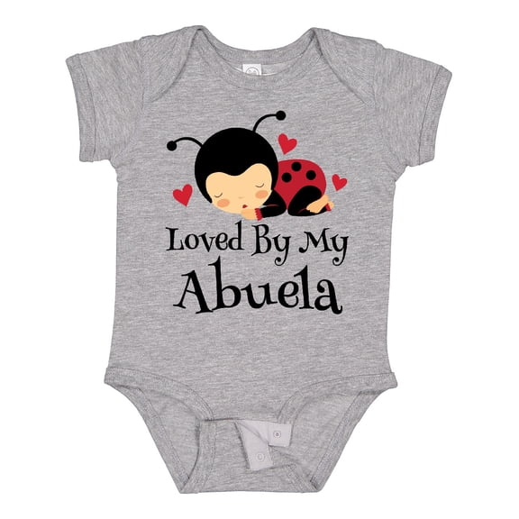 Inktastic My Abuela Loves Me Ladybug Boys or Girls Baby Bodysuit