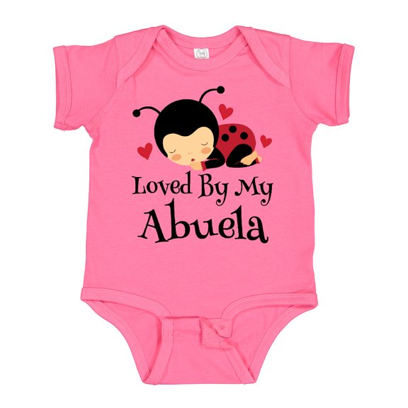 Inktastic My Abuela Loves Me Ladybug Boys or Girls Baby Bodysuit
