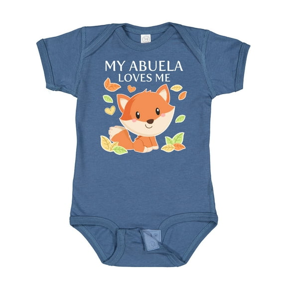 Inktastic My Abuela Loves Me Little Fox Boys or Girls Baby Bodysuit