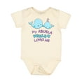 thumbnail image 1 of Inktastic My Abuela Whale-y Loves Me Boys or Girls Baby Bodysuit, 1 of 5