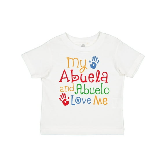Inktastic My Abuela and Abuelo Love Me Boys or Girls Toddler T-Shirt