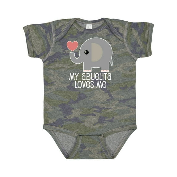 Inktastic My Abuelita Loves Me Boys or Girls Baby Bodysuit