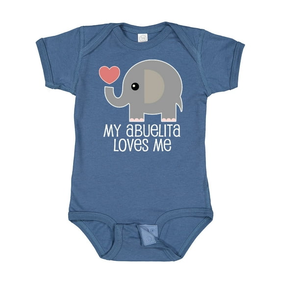 Inktastic My Abuelita Loves Me Boys or Girls Baby Bodysuit